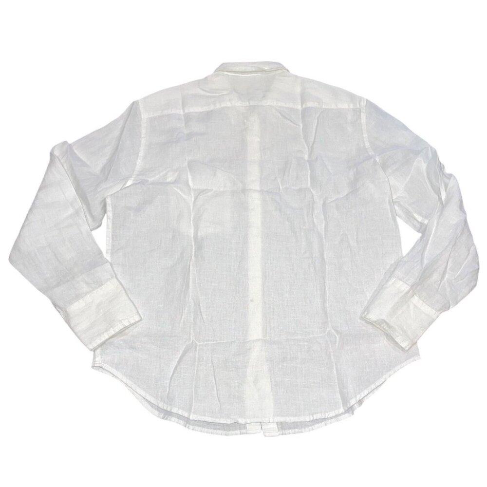 J.Crew Women's Sz 6 White Garçon Classic Shirt Baird McNutt Irish Linen CG940 - Picture 5 of 11